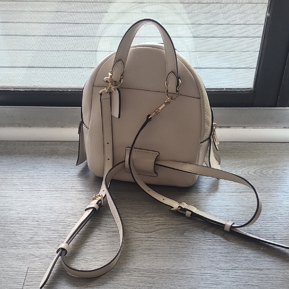 Coach Cream Leather Backpack - Picture 2 of 4